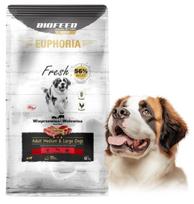 Sausas šunų maistas Biofeed Fresh su 56% kiaulienos ir jautienos, 12 kg, tinkamas aviganiams ir labradorams