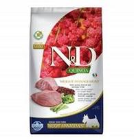 Šunų sausas maistas N&D Quinoa Weight Management su ėriena ir brokoliais, mažų veislių, 7 kg