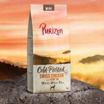 Sausas begrūdis šunų pašaras PURIZON šaltai spaustas vištiena su kanapių aliejumi, 1 kg