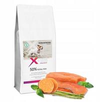 Sausas šunų ėdalas su lašiša, upėtakiu ir saldžiomis bulvėmis X-DOG 537, vidutinėms ir didelėms veislėms, 12 kg