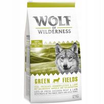 Sausas ėdalas šunims Wolf of Wilderness Green Fields su ėriena, 12 kg