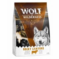 Sausas šunų pašaras Wolf of Wilderness Single Protein Sensitive „Rocky Canyons“ su jautiena, 1 kg