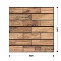 Lipni plytelių sienos lipdukas - Namų dekoras 3D PVC lipdukas Dangos virtuvės spintelėms, vonios kambariui Vandeniui atsparūs tapetai 1pcs black