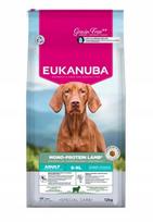 Sausas šunų ėdalas Eukanuba su ėriena, 12 kg, monoproteinas