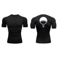 Sweatshirt Elastic Short Sleeve Compression for Men Summer Athletic Sweat Absorbent Quick Dry T-shirt Gym Workout Running Tees Tops XXXL juoda
