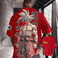 Goku Specialus Japonijos Anime Futbolo Marškinėliai Dragon Ball Vyrams/Moterims Vaikams Per dydį T-shirt Greitai džiūstantis Kvėpuojantis Bandai Cosplay T-shirt XXXL red