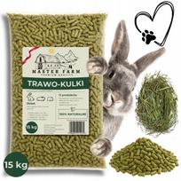 Triušių, graužikų ir arklių pašaro granulės Travocules, 15 kg, natūralios