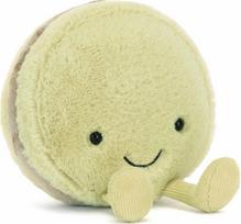 Pliušinis žaislas pistacijų makaronsas JELLYCAT Amuseables Max Macaron (Pistachio)