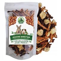 Džiovintų daržovių mišinys triušiams ir graužikams, 500 g (morka, burokėlis, pastarnokas)