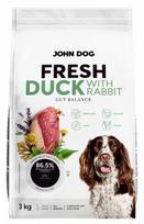 Sausas šunų maistas su antiena ir triušiena John Dog, 3 kg
