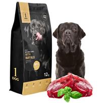 Sausas šunų ėdalas su buivolienos baltymu, vidutinių ir didelių veislių šunims, 1DOG, 12 kg
