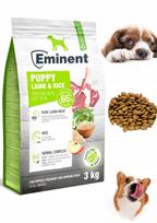 Šunų pašaras Eminent Puppy su ėriena ir ryžiais, be glitimo, 3 kg