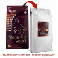 Šunų pašaras Tropidog Super Premium su vištiena ir lašiša, 15 kg