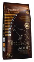 Sausas šunų ėdalas TropiDog Super Premium su australijos ėriena ir ryžiais, 15 kg