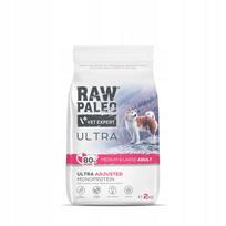 Sausas šunų maistas Raw Paleo Ultra su kiauliena, vidutinių ir didelių veislių suaugusiems, 2 kg