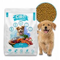 Sausas šunų maistas su žuvimi, obuoliais ir spanguolėmis CIRO, 5 kg, visiems šuniukams