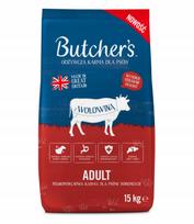 Sausas šunų maistas Butchers Original su jautiena, vitaminais ir mineralais, 15 kg