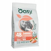 Sausas šunų maistas OASY Puppy Small Mini su lašiša, 2 kg