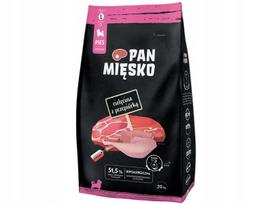 Šunų ėdalas PAN MIĘSKO, veršiena su putpelių mėsa, 20 kg