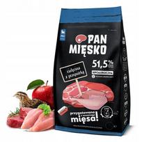 Šunų sausas maistas PAN MIĘSKO, veršiena su putpele, didelių veislių jauniems šunims, 3 kg