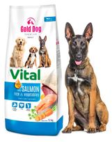 Šunų maistas Gold Dog Vital Salmon, 12 kg, su lašiša ir ryžiais, sąnariams