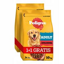 Sausas šunų maistas PEDIGREE su jautiena ir daržovėmis, 10 kg + 10 kg nemokamai