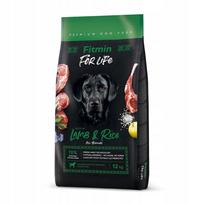 Sausas ėdalas šunims Fitmin for Life su ėriena ir ryžiais, 12 kg