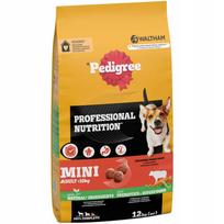 Šunų maistas Pedigree Professional Small Breed, jautiena ir daržovės, 12 kg