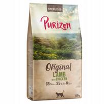 Katėms skirtas pašaras Purizon su ėriena ir vištiena, sterilizuotoms, be grūdų, 6,5 kg