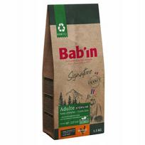Sausas pašaras katėms Bab'in Signature, sterilizuotoms, be grūdų, su vištiena, 1,5 kg
