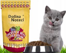 Šlapi pašaro maišeliai DOLINA NOTECI Superfood, vištiena ir dorada, 10 × 85 g