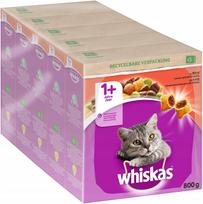 Sausas kačių pašaras Whiskas Adult 1+ su jautiena, 4 kg