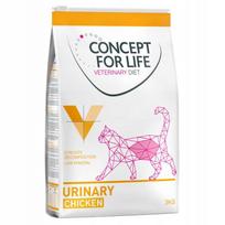 Sausas pašaras katėms Concept for Life Veterinary Diet Urinary, vištiena, 3 x 3 kg