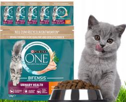 Sausas pašaras katėms PURINA ONE, su vištiena, 6 x 1,4 kg, šlapimo takų sveikatai