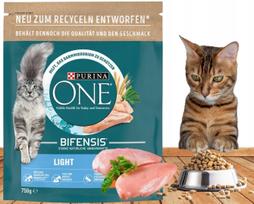 Sausas maistas katėms PURINA ONE Light su vištiena, 750 g