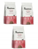 Katės pašaras APPLAWS su vištiena ir antiena, 3 x 2 kg