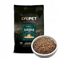 Sausas kačių maistas Lyopet Farmer, su lašiša ir sardinėmis, 91 % mėsos, 10 kg