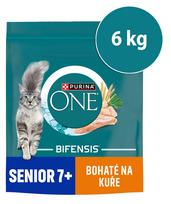 Kačių maistas PURINA ONE Bifensis Senior 7+ su vištiena, 8 x 750 g