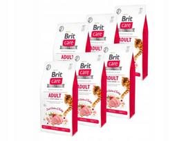 Kačių maistas BRIT CARE be grūdų, su kalakutiena ir vištiena, suaugusioms katėms, 6 x 400 g