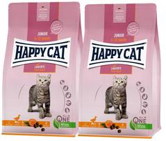 Kačiukų pašaras HAPPY CAT Junior Farm Duck be grūdų, 2 x 4 kg