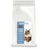 Kačių pašaras Bonega su kalakutiena ir batatais, be grūdų, 2 kg