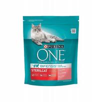 Sausas kačių maistas Purina ONE su lašiša, 0,8 kg