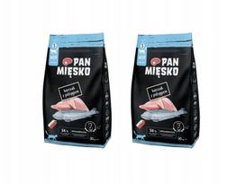 Sausas kačių maistas PAN MIĘSKO su vištiena ir upėtakiu, 2 x 10 kg