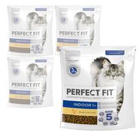 Sausas pašaras katėms Perfect Fit Indoor 1+ su vištiena, 4 x 750 g, naminiams augintiniams