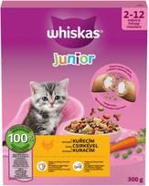 Kačių ėdalas WHISKAS Junior su vištiena, 300 g