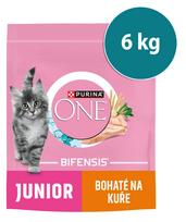 Kačių maistas Purina ONE Bifensis Junior su vištiena, 8 x 750 g