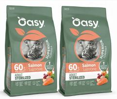 Pašaras sterilizuotoms katėms Oasy SUPERIOR su lašiša, 2 x 1,5 kg
