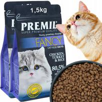 Sausas pašaras suaugusioms katėms Premil Cat inkstams, 2 x 1,5 kg