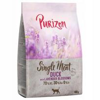 Šunų pašaras Purizon Single Meat su antiena ir levandų žiedais, be grūdų, 400 g