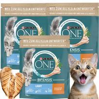 Sausas vištienos pašaras katėms PURINA ONE Light, svorio kontrolei, 3 x 750 g